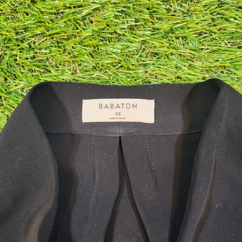 Babaton Black Long Sleeve Draped Blouse Great Condition - Picture 5 of 6